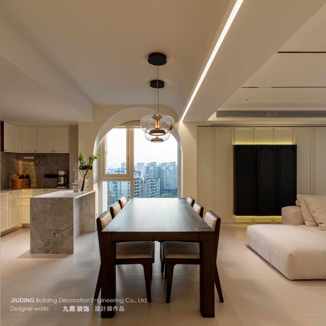 杭州六合天寓160㎡現(xiàn)代中法混搭裝修案例